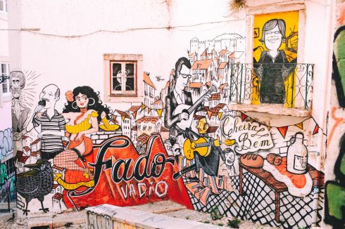 sztuka uliczna w Lizbonie