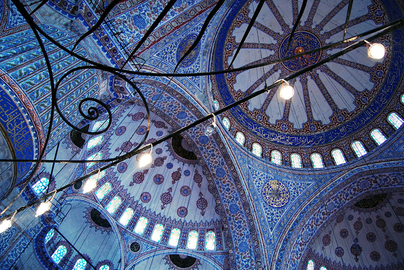 Stambuł meczet Sultanahmed niebieski
