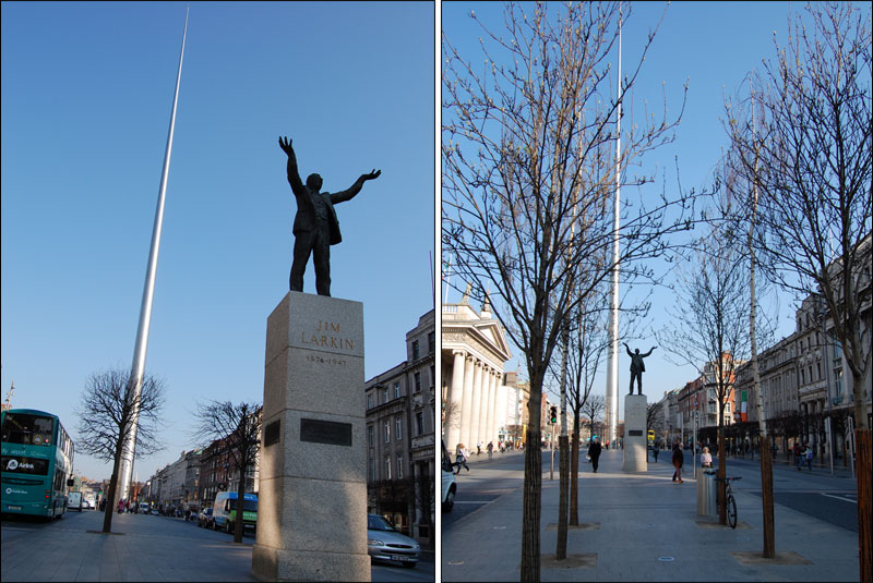 Nelsons Pillar i pomnik Larkina