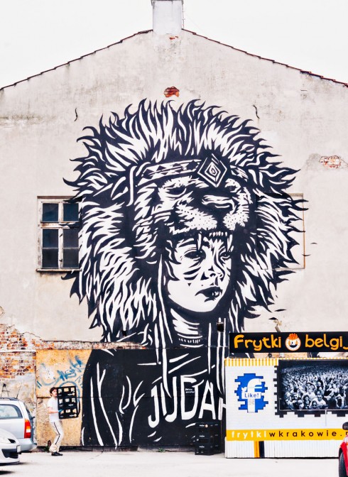krakow street art judas