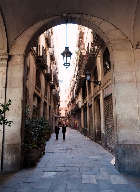 uliczka w barcelonie